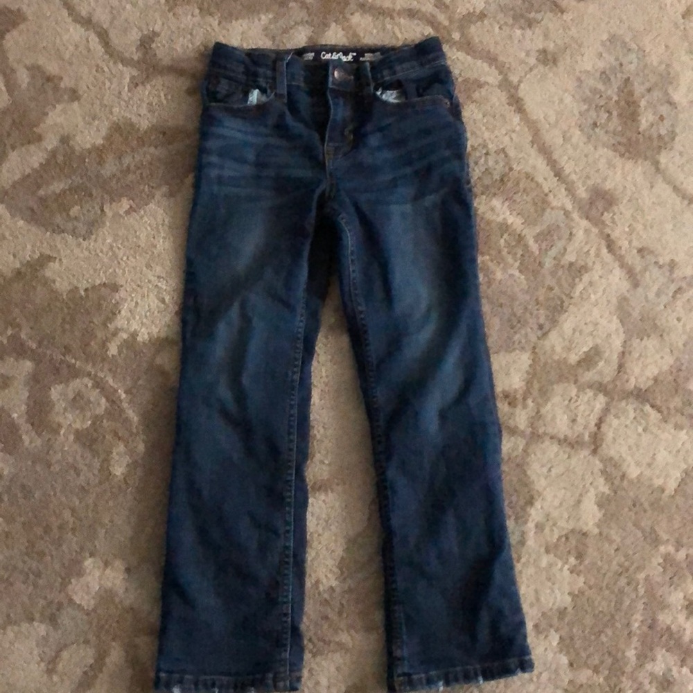 Cat and Jack size 7 kids cotton lined jeans